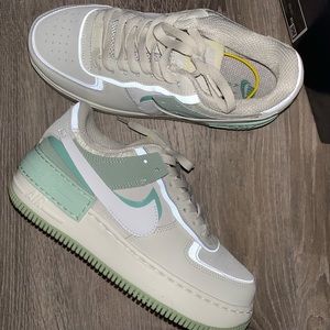 Green/Spruce Nike Air Force 1s